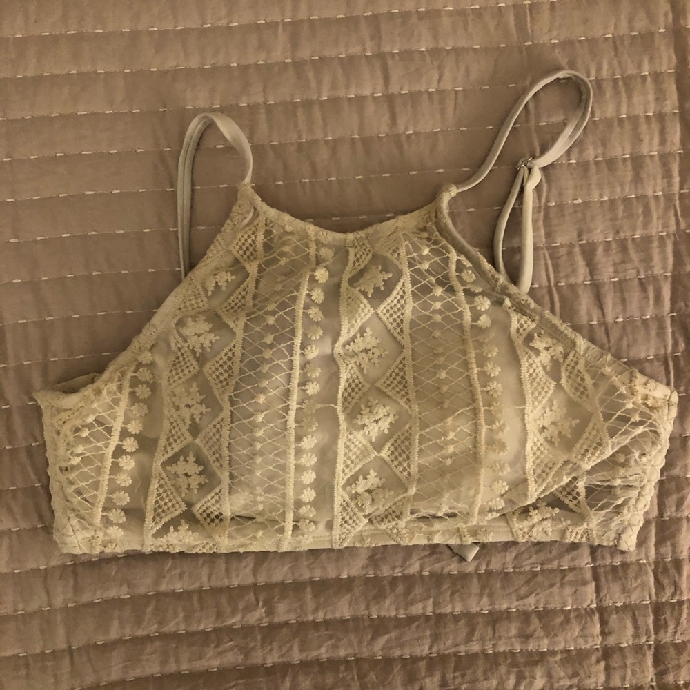 Cream Lace Bikini